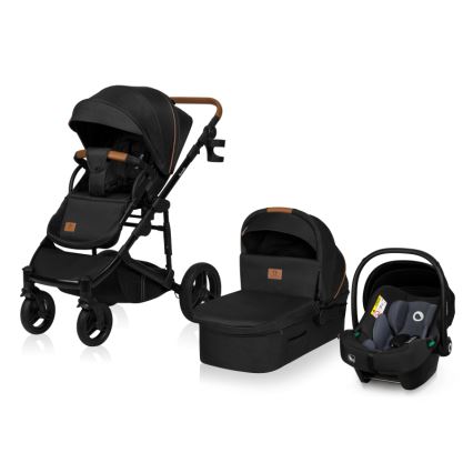Lionelo - Passeggino combinato 3 in 1 MARI TOUR Nero Onice