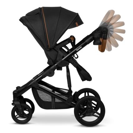 Lionelo - Passeggino combinato 3 in 1 MARI TOUR Nero Onice