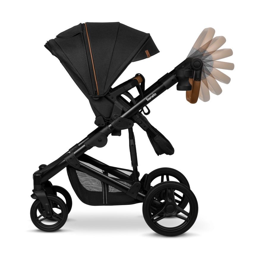 Lionelo - Passeggino combinato 3 in 1 MARI TOUR Nero Onice