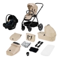 Lionelo - Passeggino combinato 3 in 1 MERIL Beige sabbia