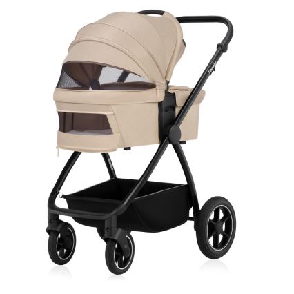Lionelo - Passeggino combinato 3 in 1 MERIL Beige sabbia