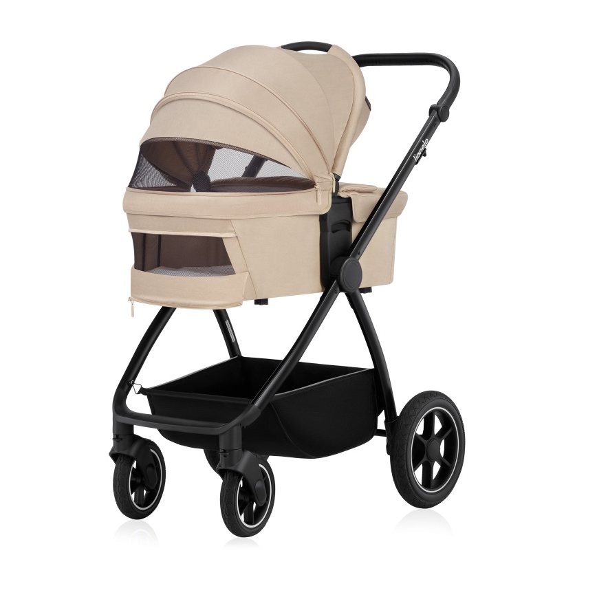 Lionelo - Passeggino combinato 3 in 1 MERIL Beige sabbia