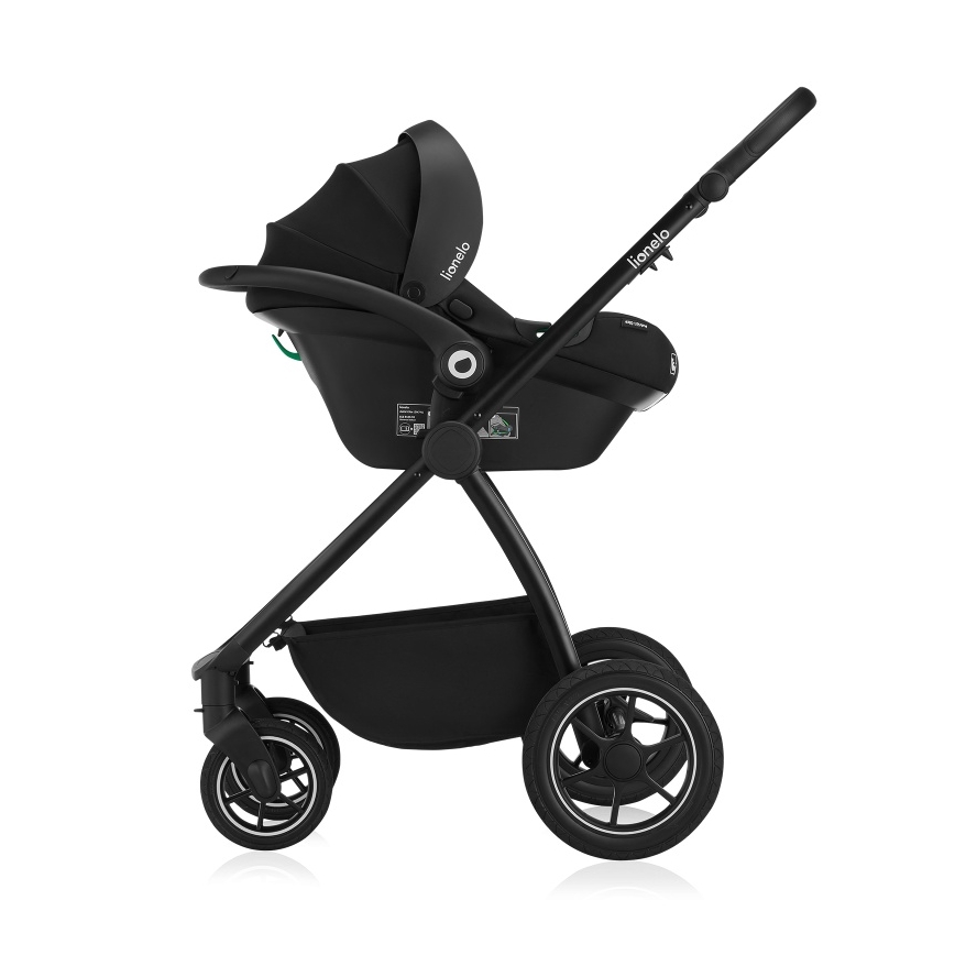 Lionelo - Passeggino combinato 3 in 1 MERIL Black Onyx