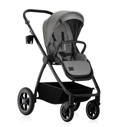 Lionelo - Passeggino combinato 3 in 1 MERIL Grigio Pietra