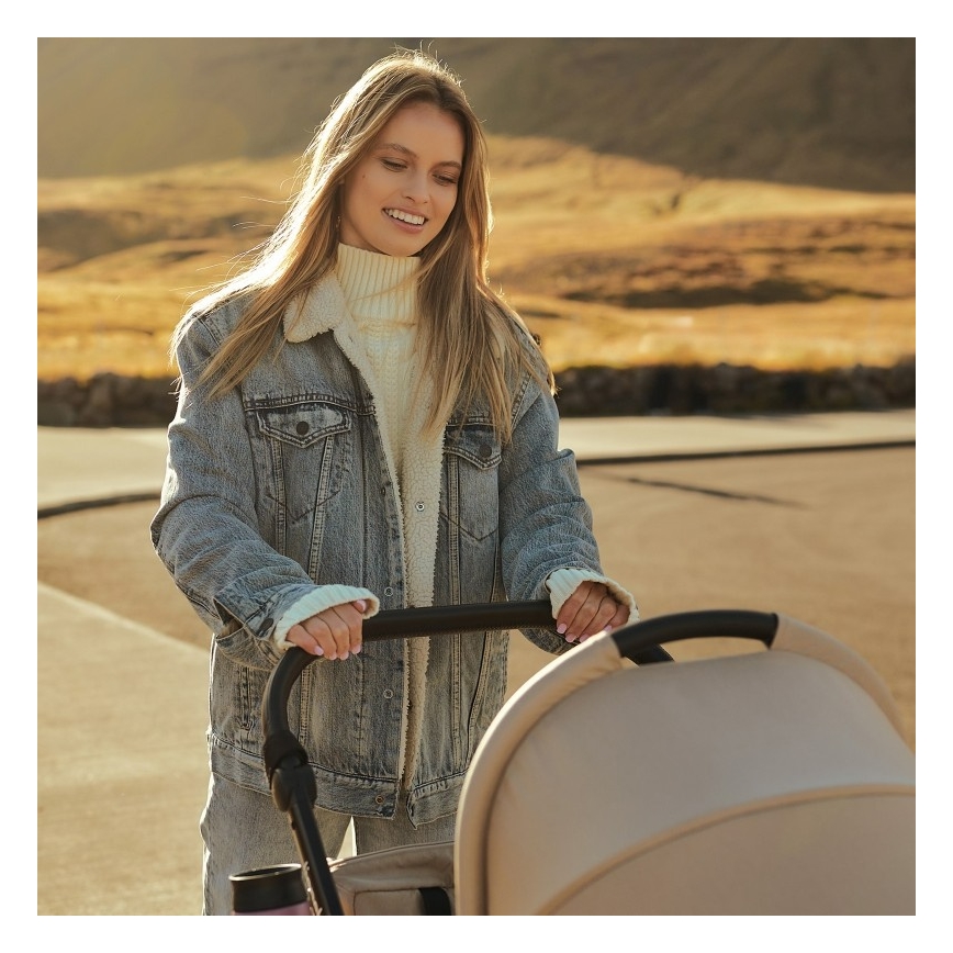 Lionelo - Passeggino combinato 3 in 1 MERIL Sabbia