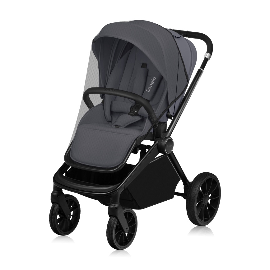 Lionelo - Passeggino combinato 3 in 1 MIKA PLUS Grigio Pietra