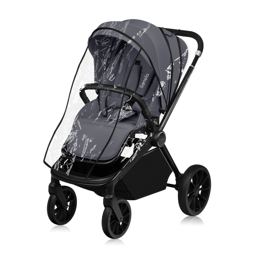 Lionelo - Passeggino combinato 3 in 1 MIKA PLUS Grigio Pietra