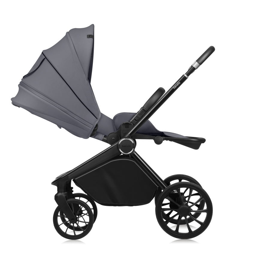 Lionelo - Passeggino combinato 3 in 1 MIKA PLUS Grigio Pietra