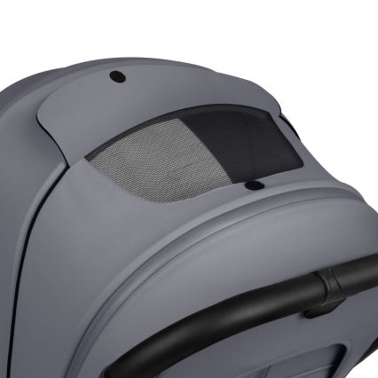 Lionelo - Passeggino combinato 3 in 1 MIKA PLUS Grigio Pietra
