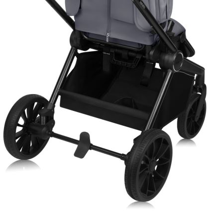 Lionelo - Passeggino combinato 3 in 1 MIKA PLUS Grigio Pietra