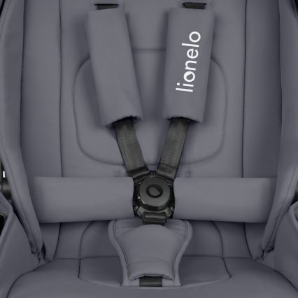Lionelo - Passeggino combinato 3 in 1 MIKA PLUS Grigio Pietra