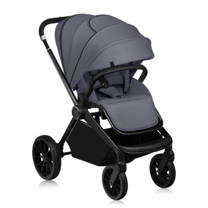 Lionelo - Passeggino combinato 3 in 1 MIKA PLUS Grigio Pietra