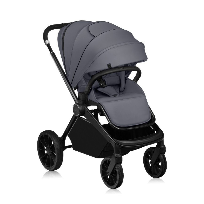 Lionelo - Passeggino combinato 3 in 1 MIKA PLUS Grigio Pietra