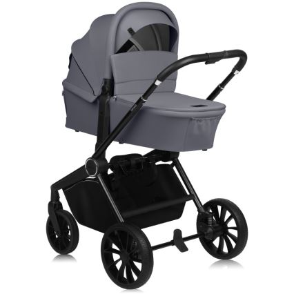 Lionelo - Passeggino combinato 3 in 1 MIKA PLUS Grigio Pietra