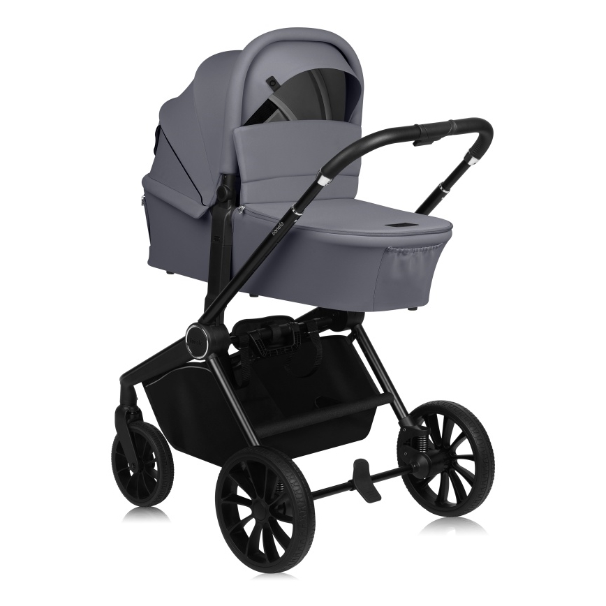 Lionelo - Passeggino combinato 3 in 1 MIKA PLUS Grigio Pietra