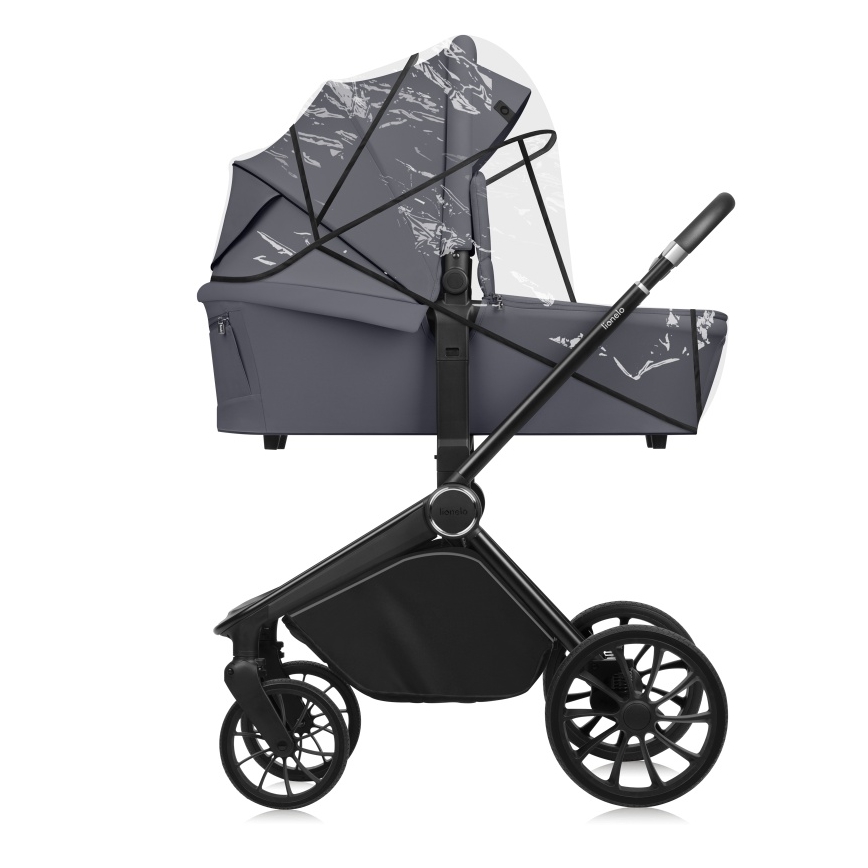 Lionelo - Passeggino combinato 3 in 1 MIKA PLUS Grigio Pietra