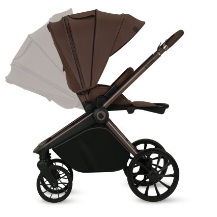 Lionelo - Passeggino combinato 3 in 1 MIKA PLUS Mocha Mousse