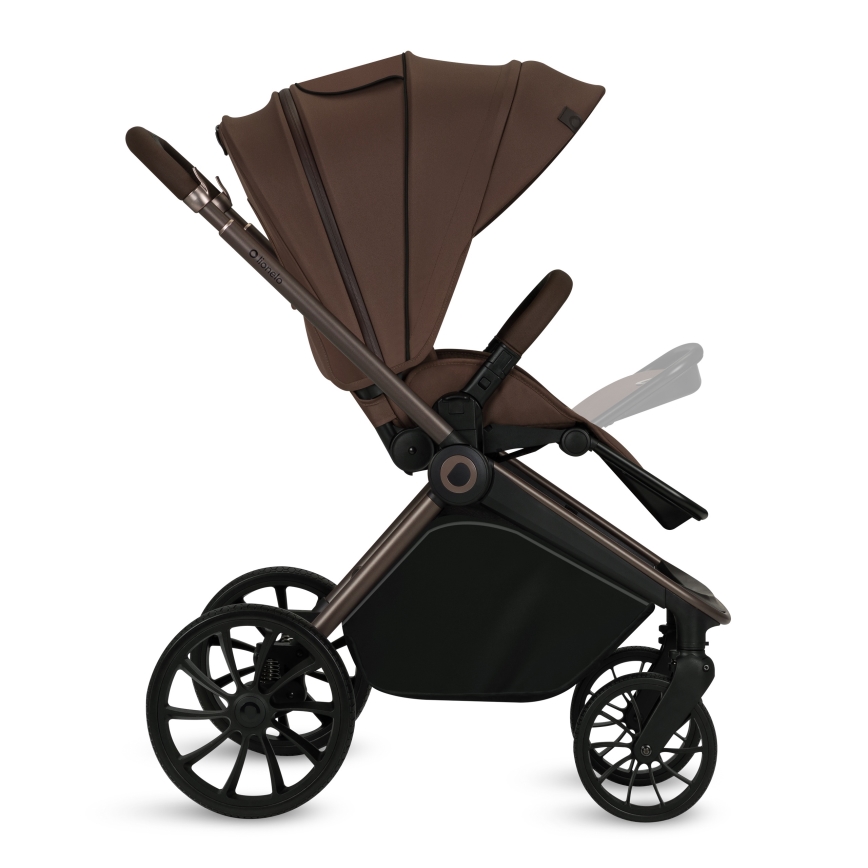 Lionelo - Passeggino combinato 3 in 1 MIKA PLUS Mocha Mousse