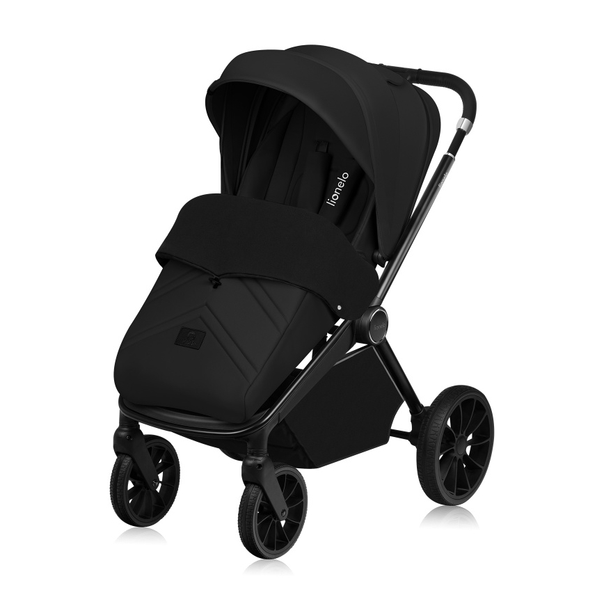 Lionelo - Passeggino combinato 3 in 1 MIKA PLUS Nero Onice