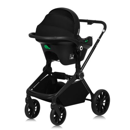 Lionelo - Passeggino combinato 3 in 1 MIKA PLUS Nero Onice