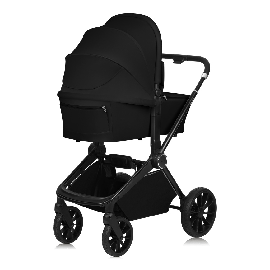 Lionelo - Passeggino combinato 3 in 1 MIKA PLUS Nero Onice