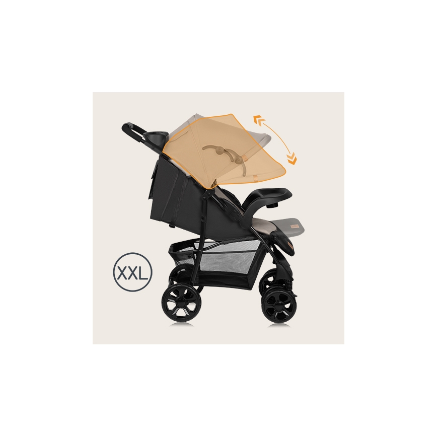 Lionelo - Passeggino EMMA PLUS beige/nero