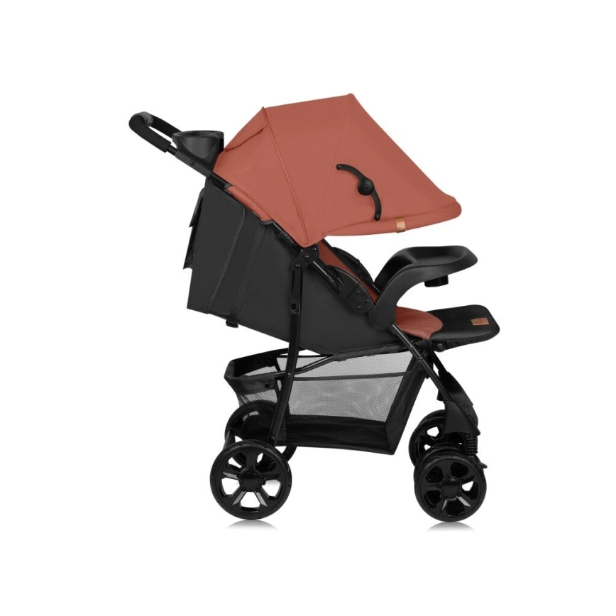 Lionelo - Passeggino EMMA PLUS color mattone/nero