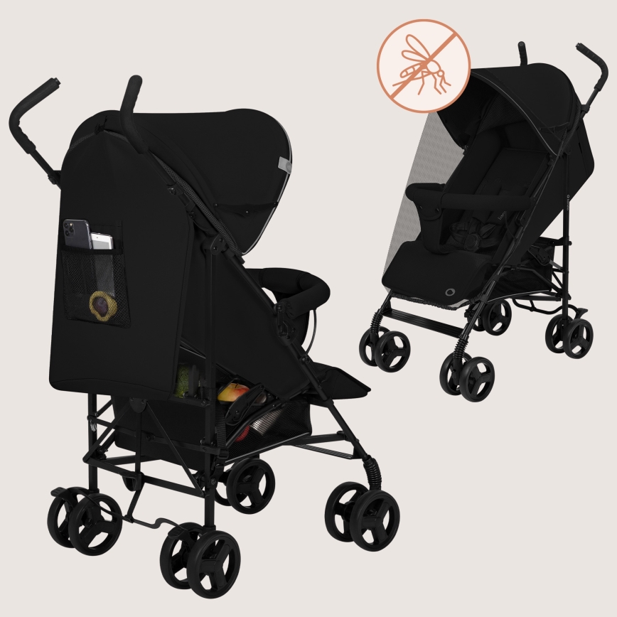 Lionelo - Passeggino Golf ELIA Black Onyx