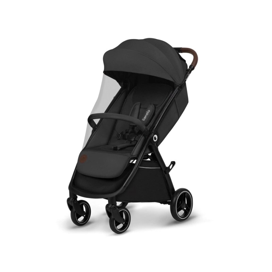 Lionelo - Passeggino INGRID grigio scuro/nero