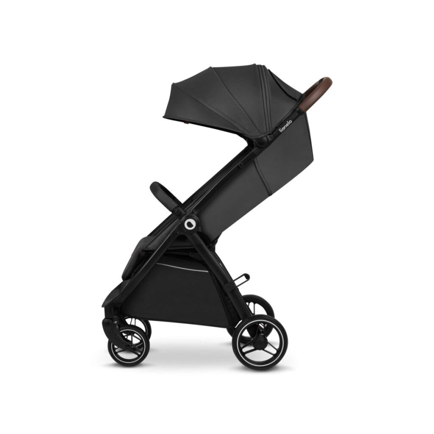 Lionelo - Passeggino INGRID grigio scuro/nero
