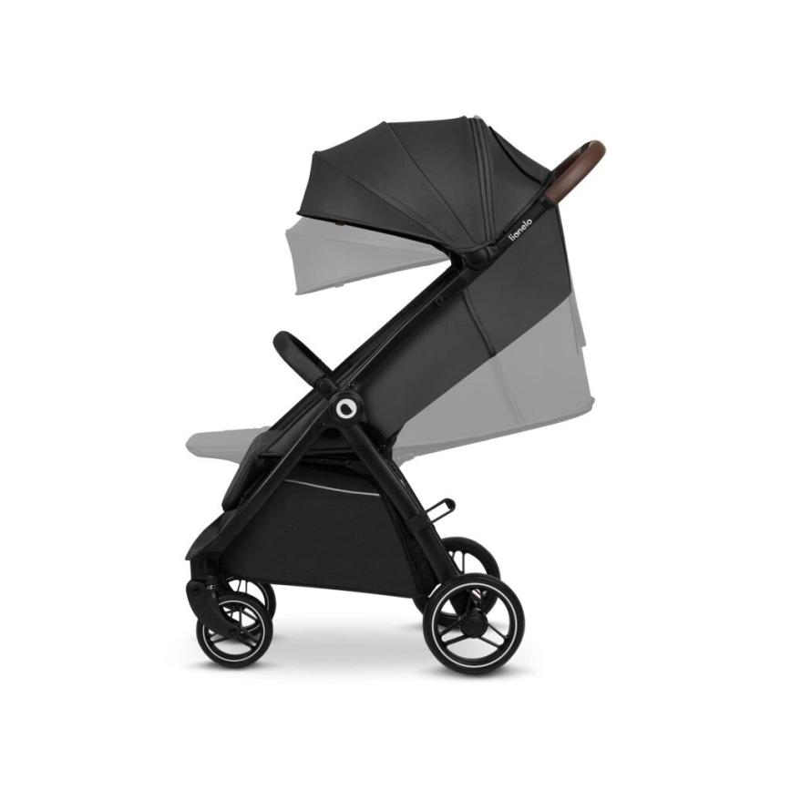 Lionelo - Passeggino INGRID grigio scuro/nero
