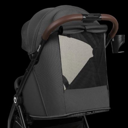 Lionelo - Passeggino INGRID grigio scuro/nero