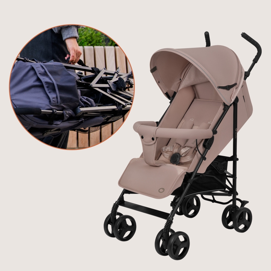 Lionelo - Passeggino ombrello ELIA Beige Taupe