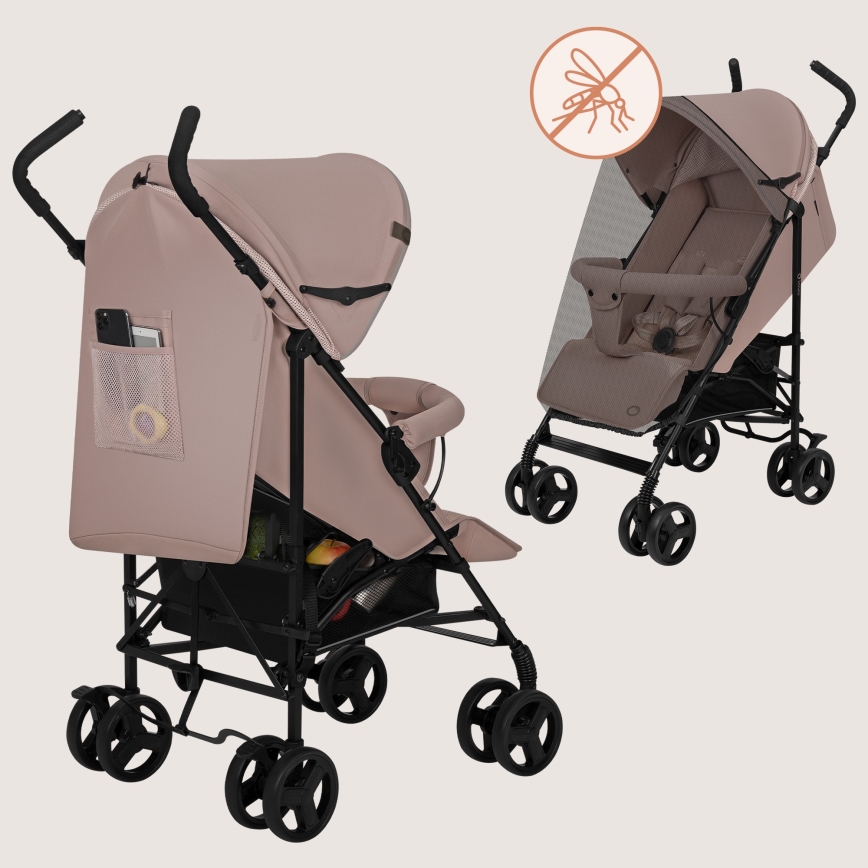 Lionelo - Passeggino ombrello ELIA Beige Taupe