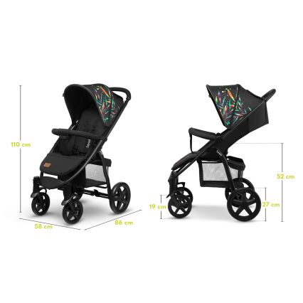 Lionelo - Passeggino sportivo ANNET PLUS nero