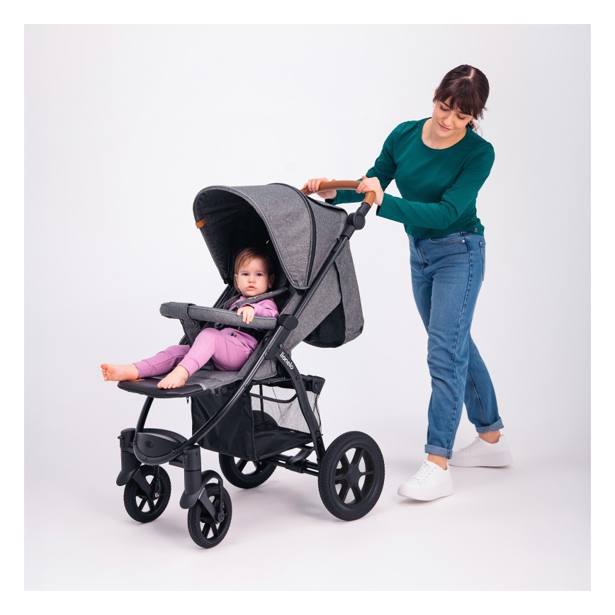 Lionelo - Passeggino sportivo ANNET TOUR grigio