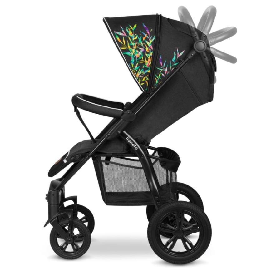 Lionelo - Passeggino sportivo ANNET TOUR nero/verde