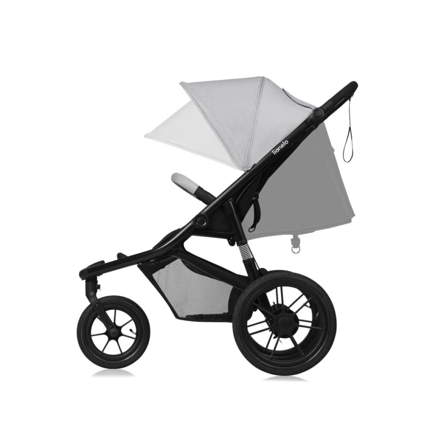 Lionelo - Passeggino sportivo AZURA nero/grigio
