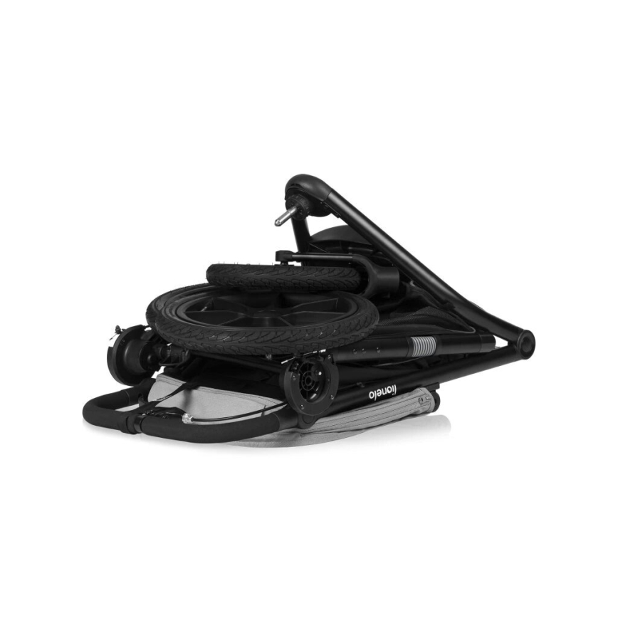 Lionelo - Passeggino sportivo AZURA nero/grigio