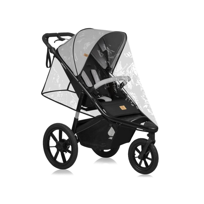 Lionelo - Passeggino sportivo AZURA nero/grigio