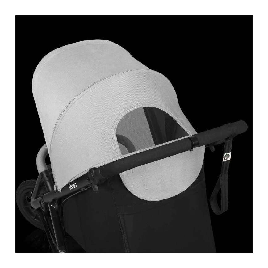 Lionelo - Passeggino sportivo AZURA nero/grigio