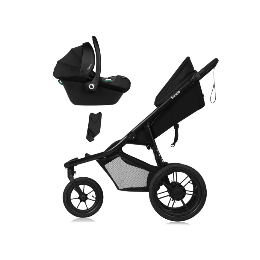 Lionelo - Passeggino sportivo AZURA nero