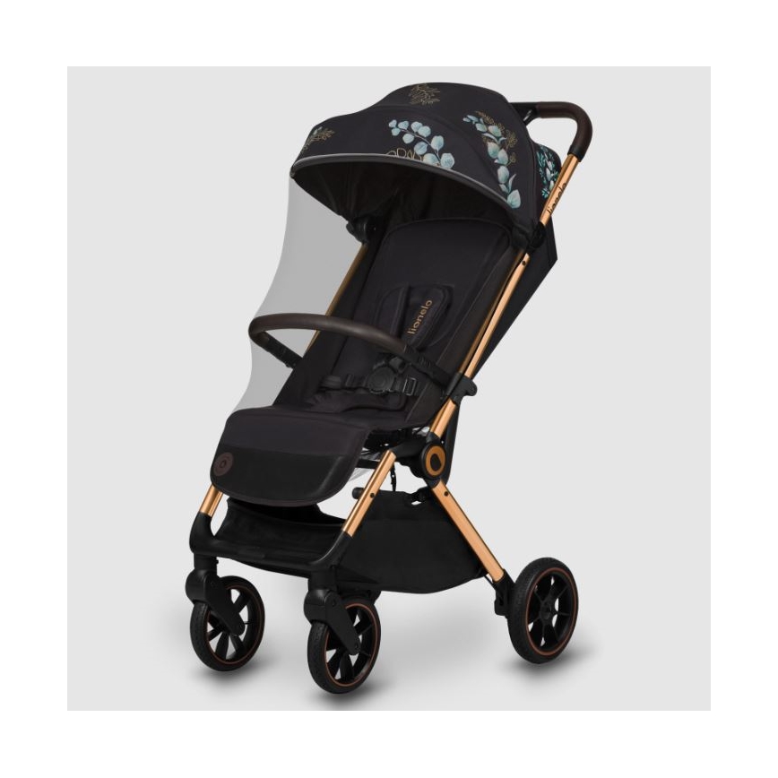 Lionelo - Passeggino sportivo CLOE nero/blu/oro