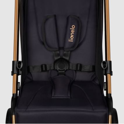 Lionelo - Passeggino sportivo CLOE nero/blu/oro