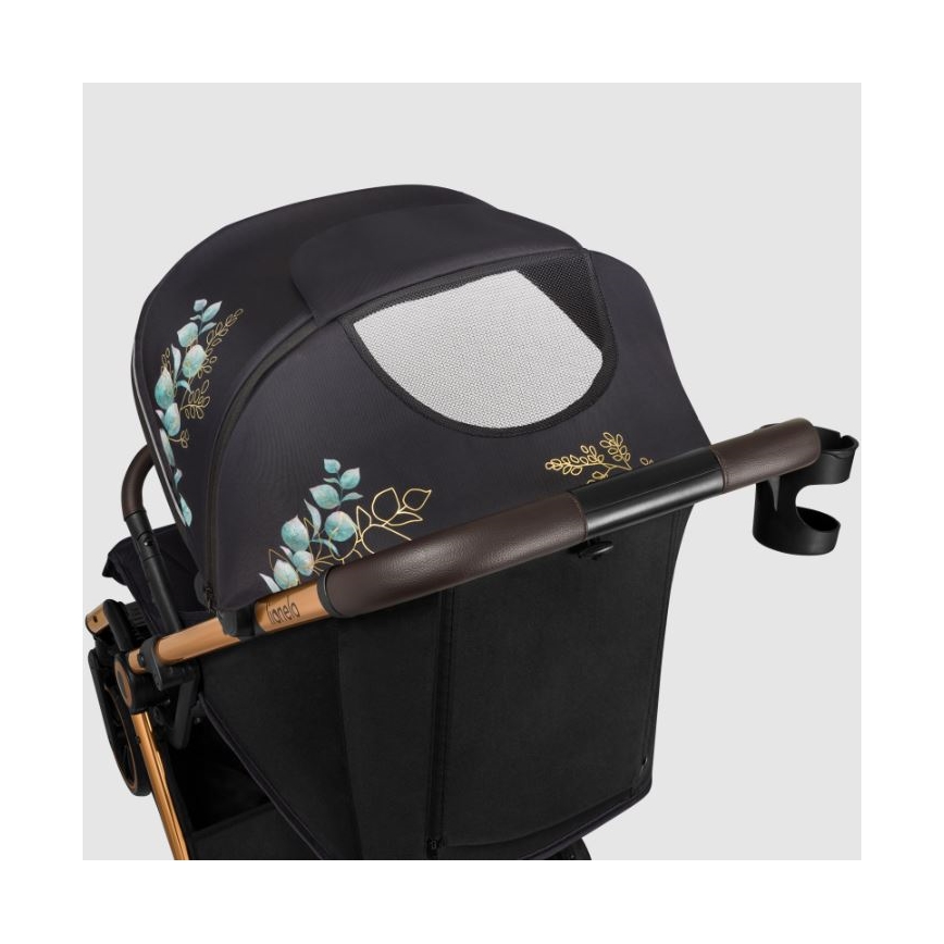 Lionelo - Passeggino sportivo CLOE nero/blu/oro