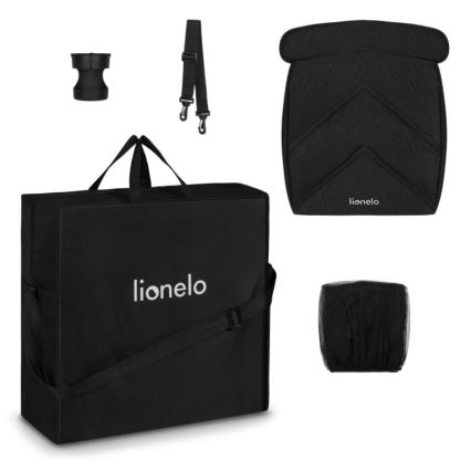 Lionelo - Passeggino sportivo CLOE nero/grigio