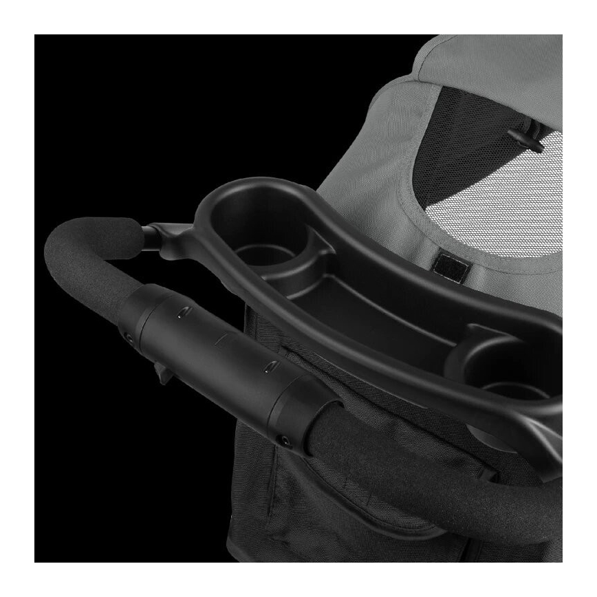 Lionelo - Passeggino sportivo EMMA PLUS grigio/nero