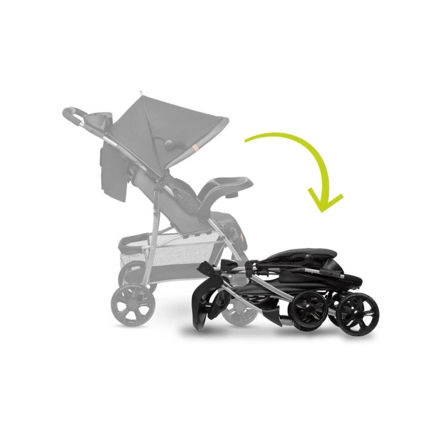 Lionelo - Passeggino sportivo EMMA PLUS nero