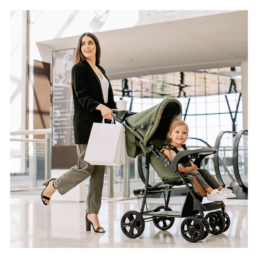 Lionelo - Passeggino Sportivo EMMA PLUS verde/nero