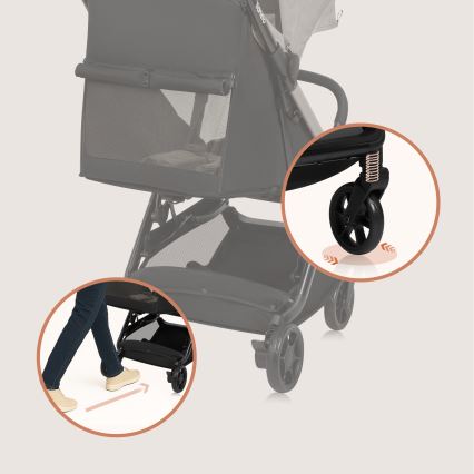 Lionelo - Passeggino sportivo JULIE AIR Beige Sabbia